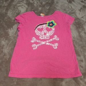 Pink sugar skull t shirt